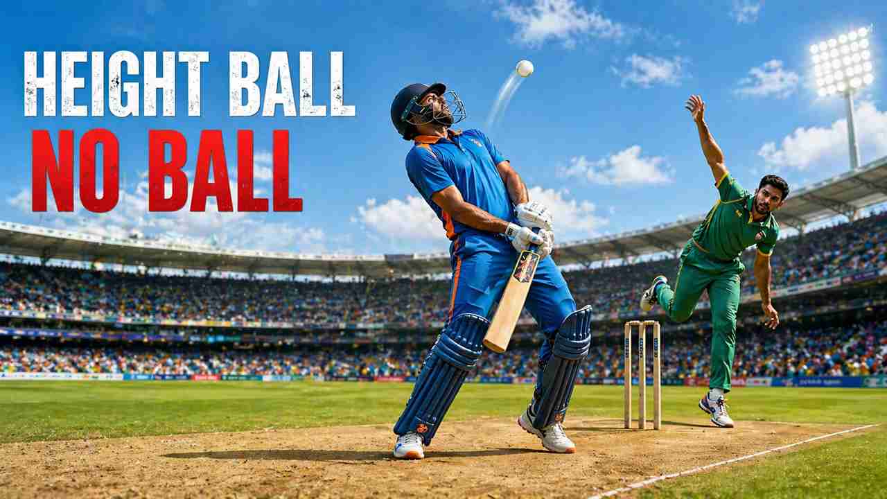 height ball in cricket example