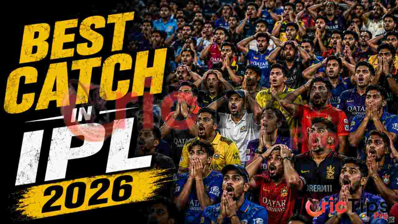 Shocked fans react after the Best Catch in IPL 2026 moment goes viral.