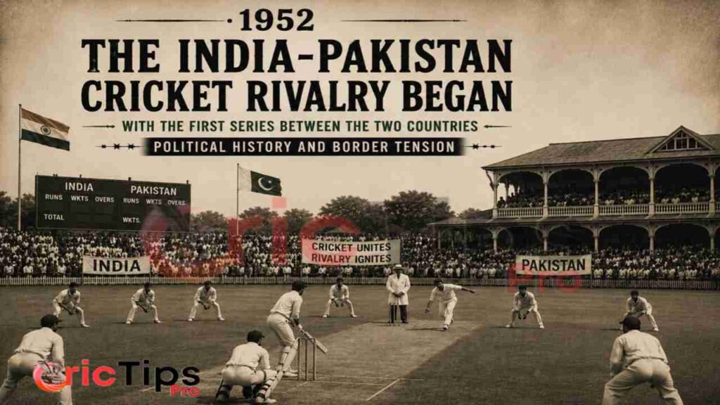 India vs Pakistan Rivalry Begins (1952)