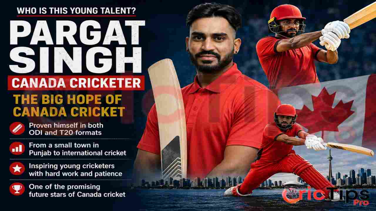 Pargat Singh Canada cricketer batting for Canada