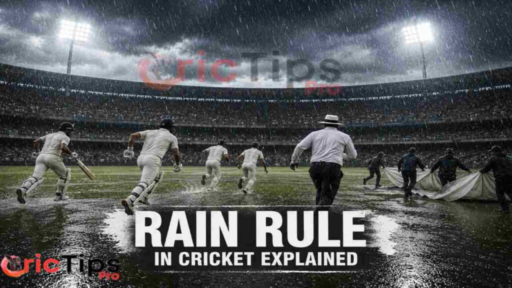 Rain rule in cricket match using DLS method