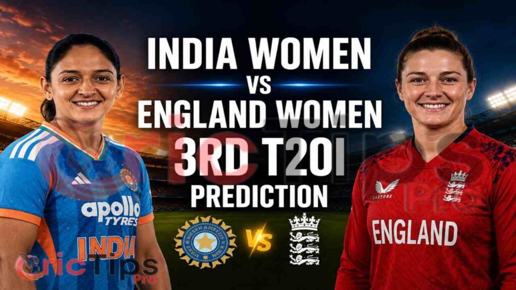 India Women vs England Women 3rd T20I Prediction match preview featuring Harmanpreet Kaur and Charlie Dean.