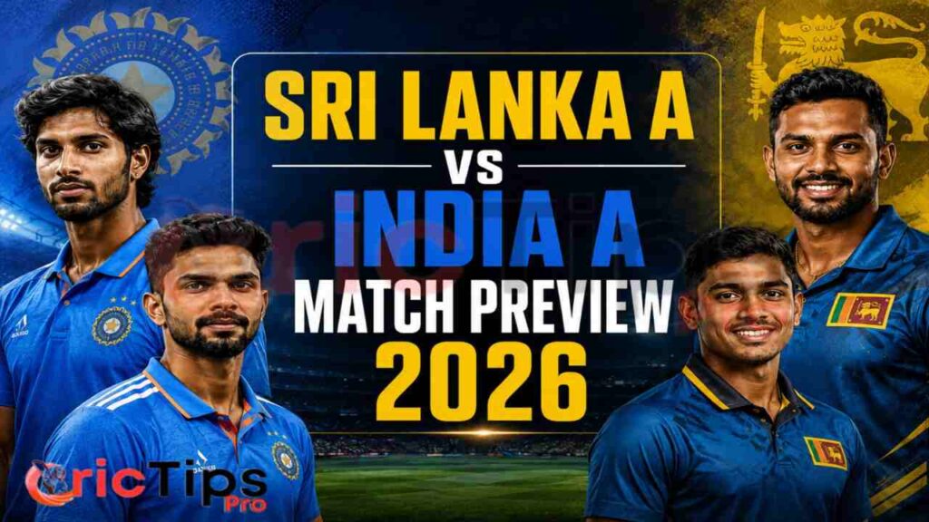 Sri Lanka A vs India A Match Preview 2026 featuring Tilak Varma, Ruturaj Gaikwad, Niroshan Dickwella, and Pavan Rathnayake ahead of the 1st ODI match.