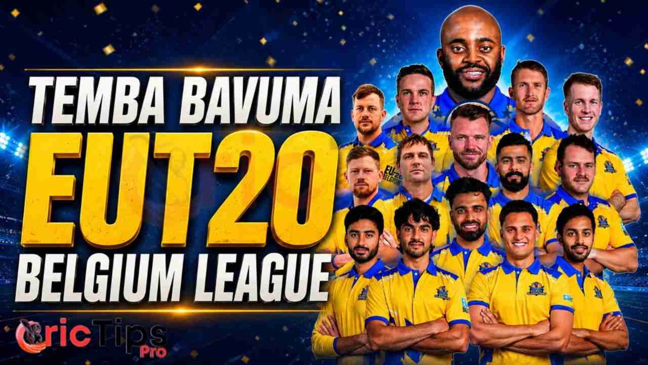 Temba Bavuma celebrates with Ghent Gladiators after winning the EUT20 Belgium League title in a rain-affected tournament.